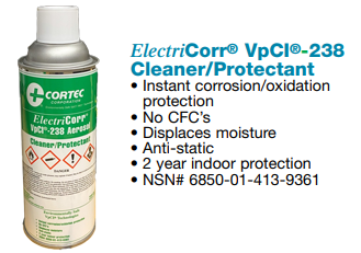 Electronic cleaner and VCI rust preventative spray